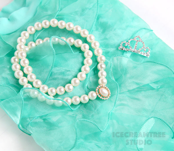 Mint Mermaid Top Dress Outfit Set - Pet Clothing