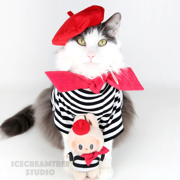 French Look Outfit Set - Pet Clothing
