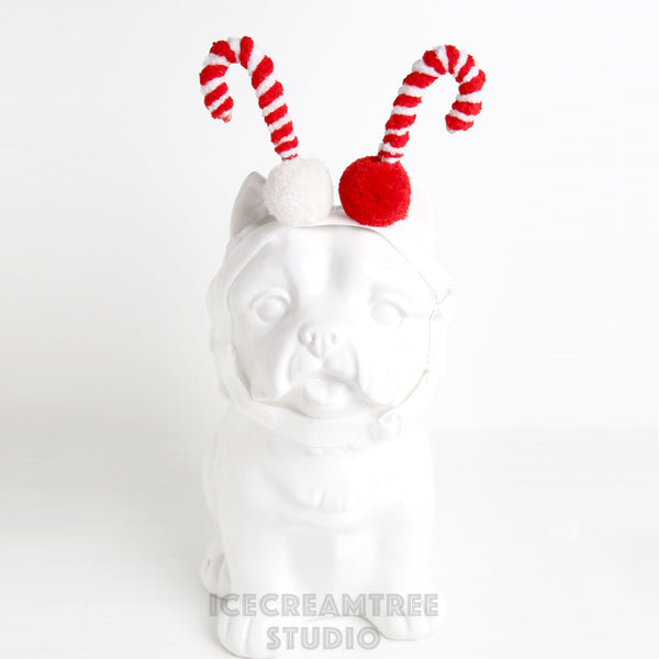 Holiday Sugar Cane Headband - Pet Photo Prop