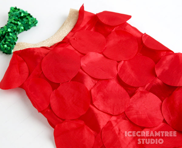 Red Multi Circle Fringe Party Outfit Set - Pet Clothing