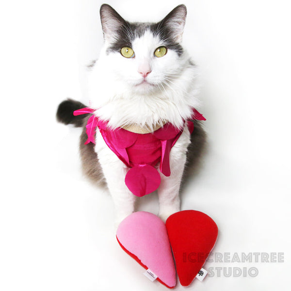 Hot Pink Multi Circle Fringe Party Outfit Set - Pet Clothing