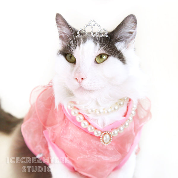 Pink Mermaid Top Dress Outfit Set - Pet Clothing