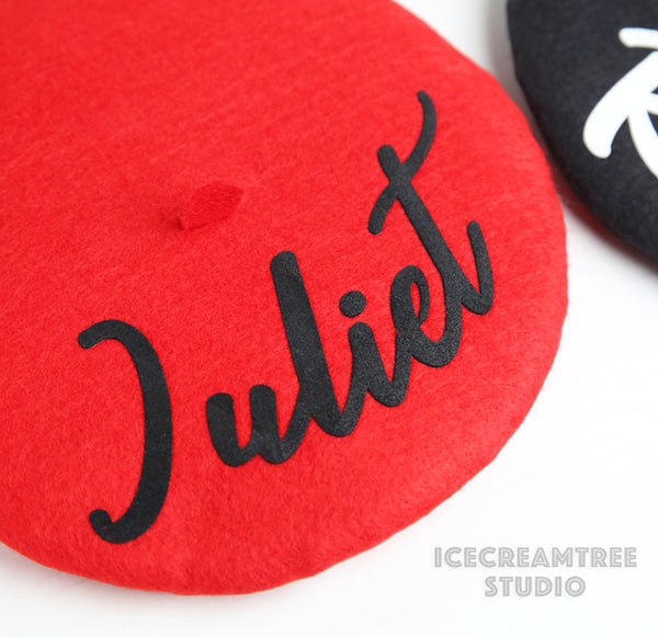 Mustard Yellow Beret Hat - Pet Petite Hat