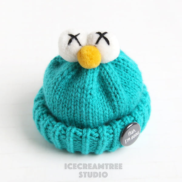 Turquoise Aqua Beanie - Pet Petite Hat