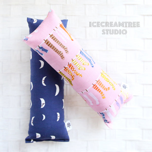 Navy Moon / Pink Socks Catnip Kicker - Large Catnip Toy