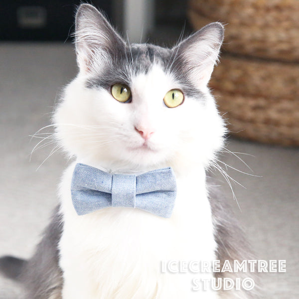 Ivory Gold Sparkle Linen Bow Tie - Pet Bow Tie