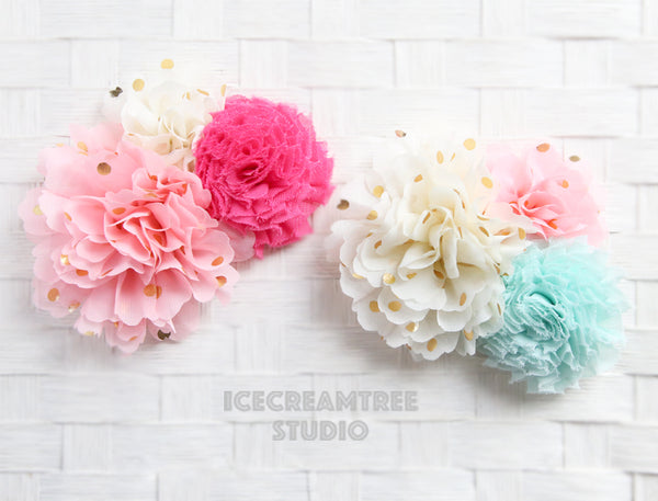 Purple Cream Lavender Bouquet Flower Collar Slide On - Bouquet Flowers Collar Accessory