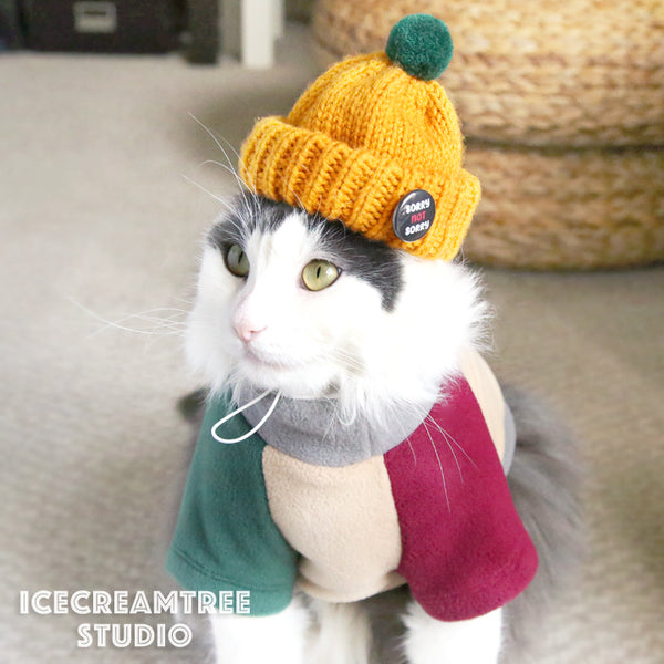 Neon Pink Beanie - Pet Petite Hat