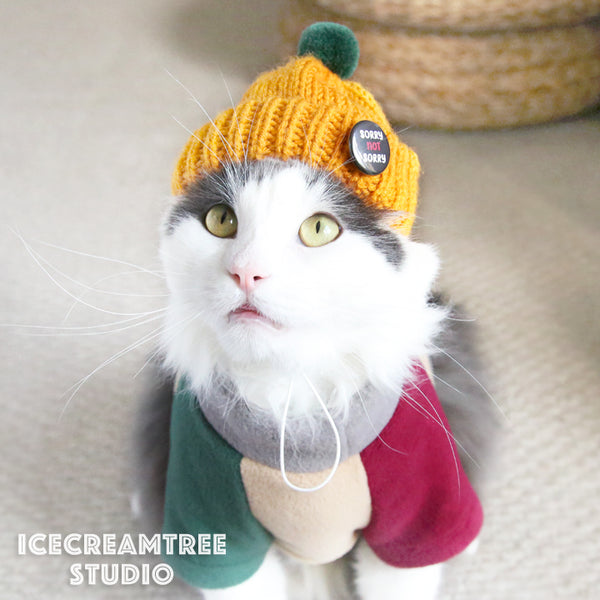 Neon Pink Beanie - Pet Petite Hat