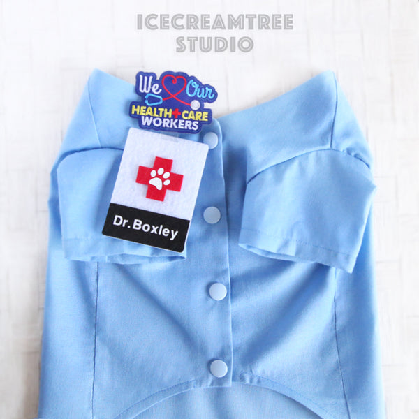 Medical Scrub Top Set - Pet Clothing