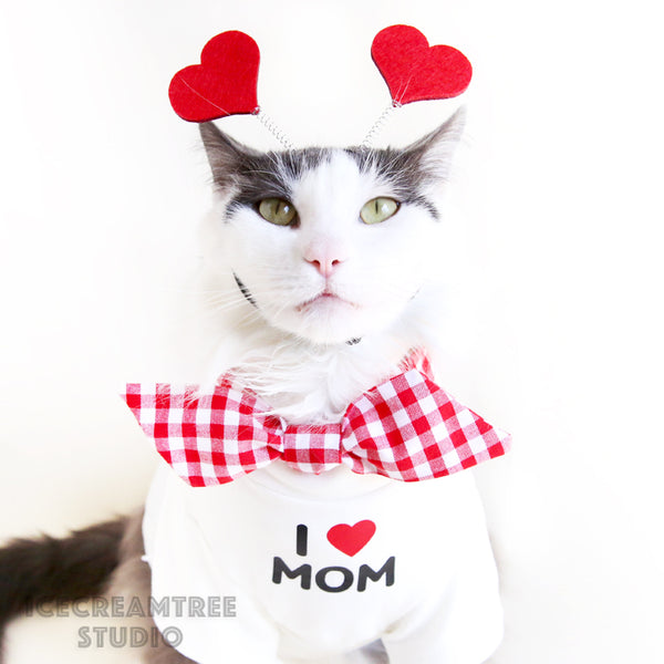I Heart Mom Outfit Set - Pet Clothing