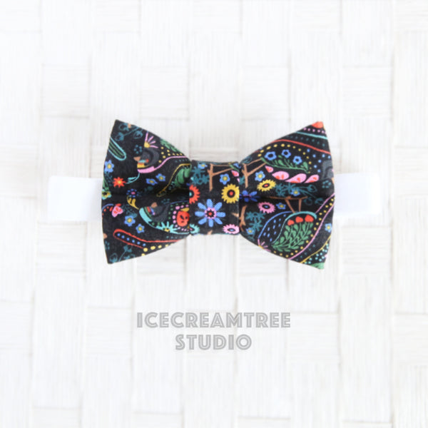 Black Bird Garden Bow Tie - Pet Bow Tie