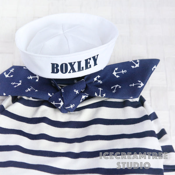 Sailor Look Outfit Set - Pet Clothing