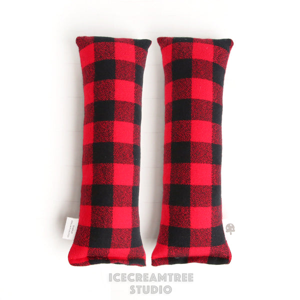 Red Buffalo Plaid Catnip Kicker - Large Catnip Toy