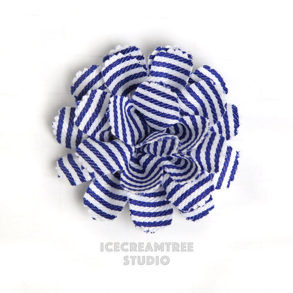 Red White Blue Flower Collar Slide On - Large Flower Collar Accessory