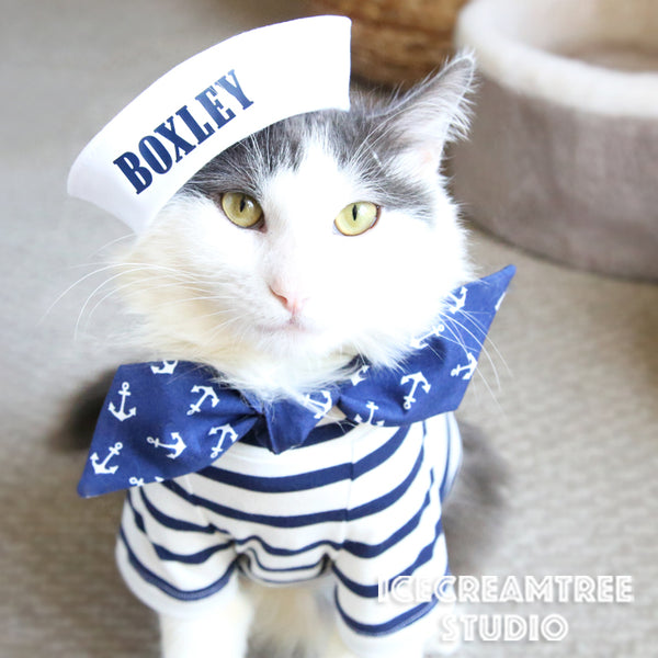 Sailor Look Outfit Set - Pet Clothing
