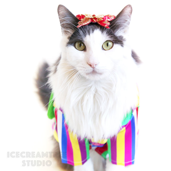 Korean Butterfly Headband - Elastic Pet Collar