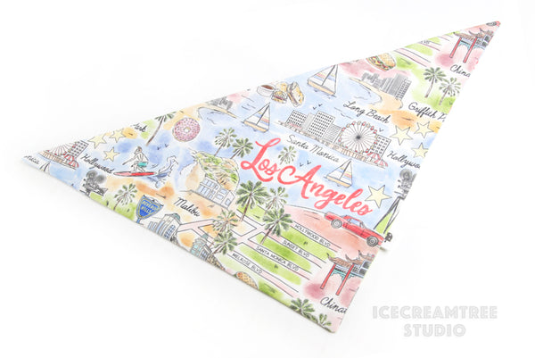 Los Angeles LA Bandana - Tie on Classic Pet Bandana Scarf