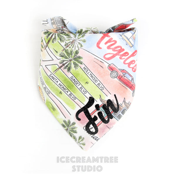 Los Angeles LA Bandana - Tie on Classic Pet Bandana Scarf