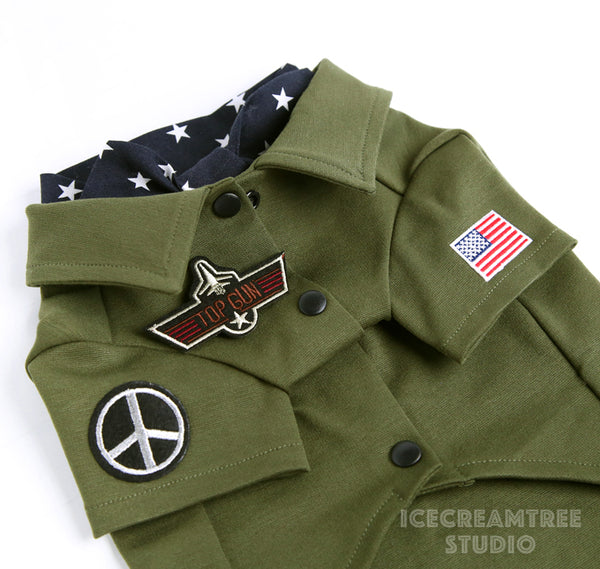 Top Gun Look Outfit Set - Pet Clothing