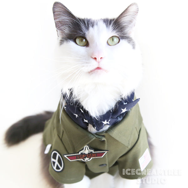 Top Gun Look Outfit Set - Pet Clothing