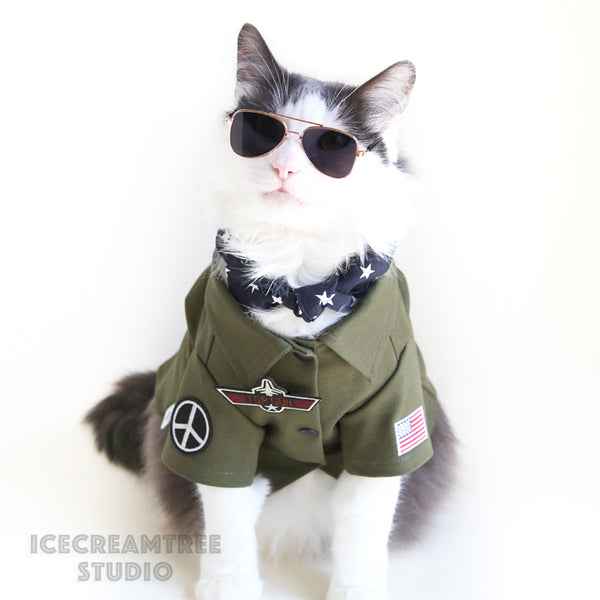 Top Gun Look Outfit Set - Pet Clothing