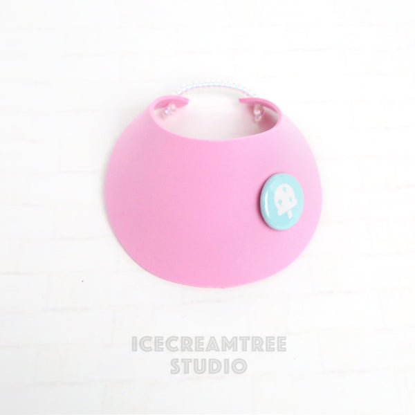 Pink Visor Hat - Pet Petite Hat