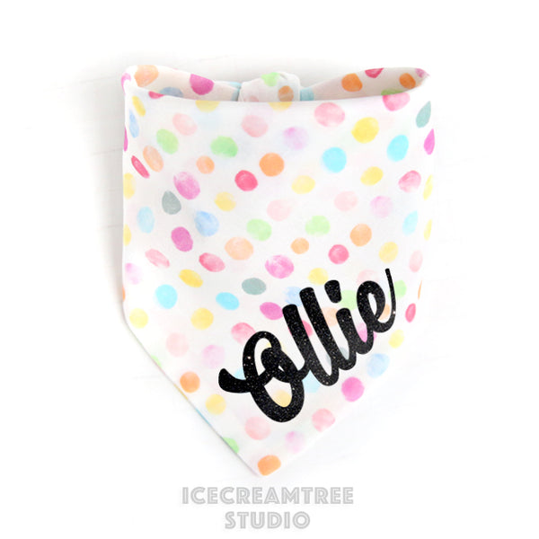 Confetti Bandana - Tie on Classic Pet Bandana Scarf
