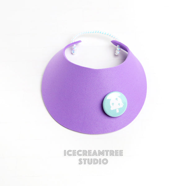 Purple Visor Hat - Pet Petite Hat