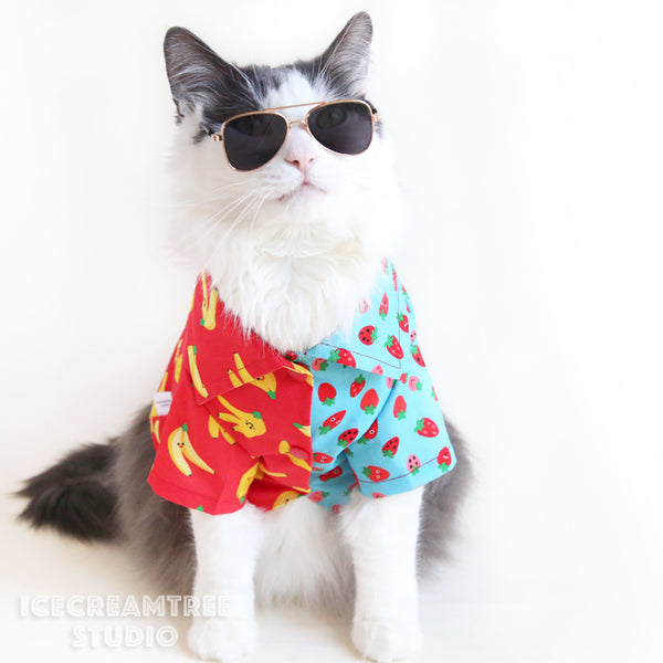 Strawberry Banana Look Outfit - Pet Clothing