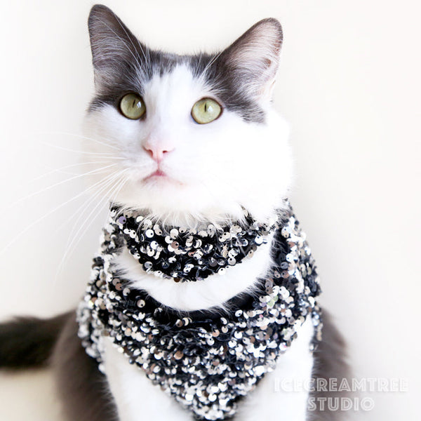 Lavender Sequin Party Outfit Set - Pet Clothing