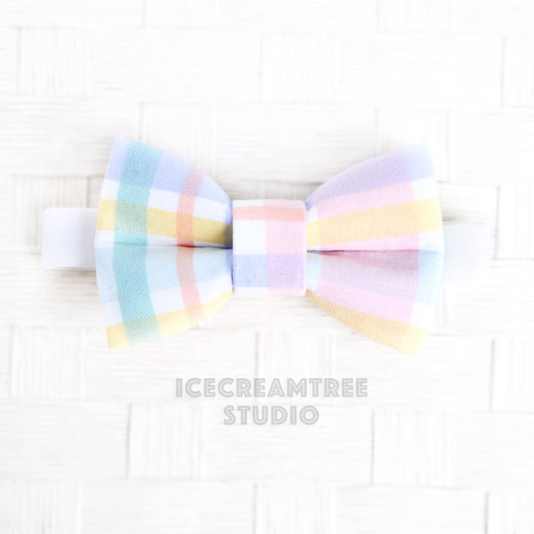 Pastel Plaids Bow Tie - Pet Bow Tie