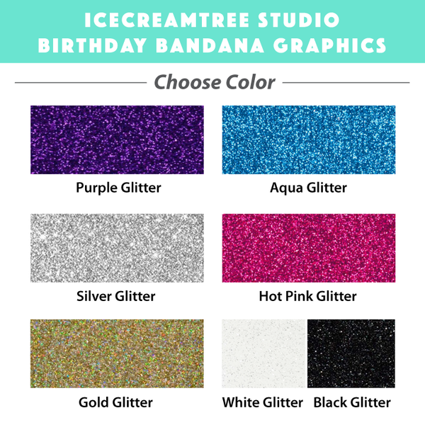 Custom Ice Cream Birthday Bandana - Tie on Classic Pet Bandana Scarf