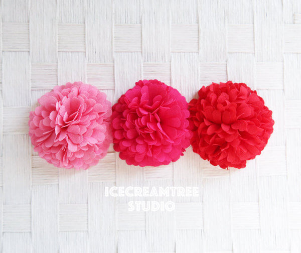 PomPom Pink Sorbet Bloom Collar Slide On - Small Flower Collar Accessory