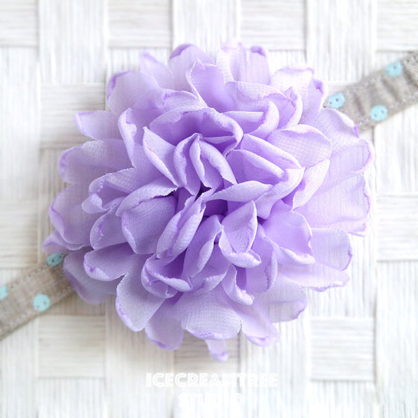 Giant Lavender Bloom Collar Slide On - Large Flower Collar Accessory