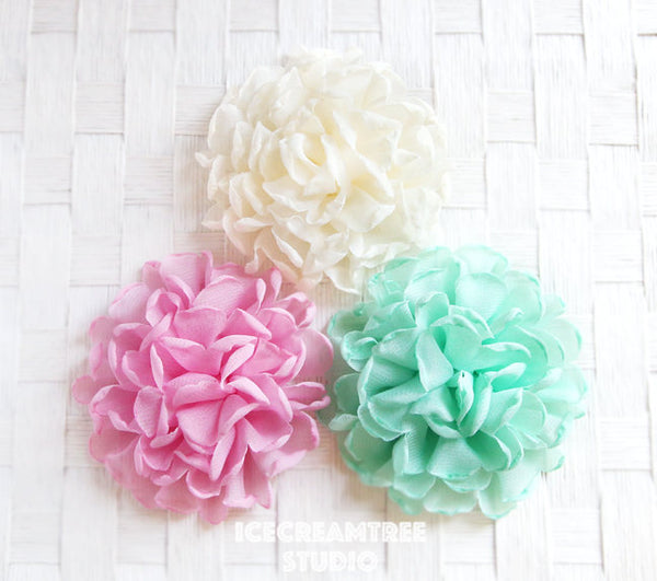 Giant Mint Green Bloom Collar Slide On - Large Flower Collar Accessory