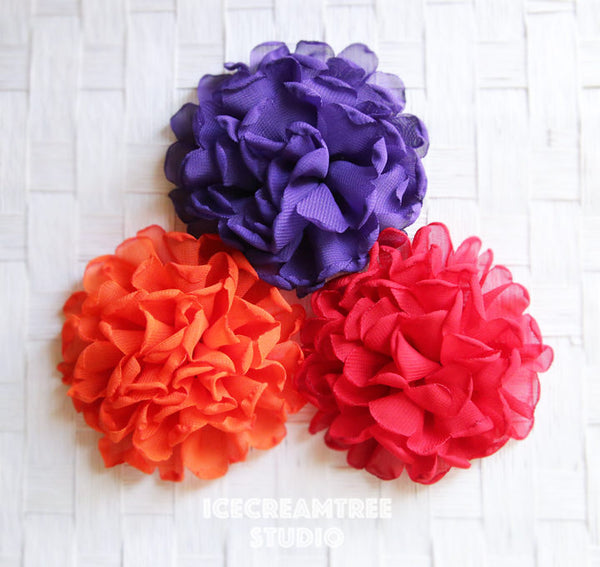 Giant Orange Bloom Collar Slide On - Large Flower Collar Accessory