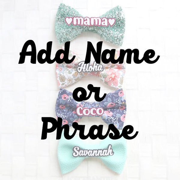 Flannel Dark Moss Green Houndstooth Bow - Collar Slide on Bow