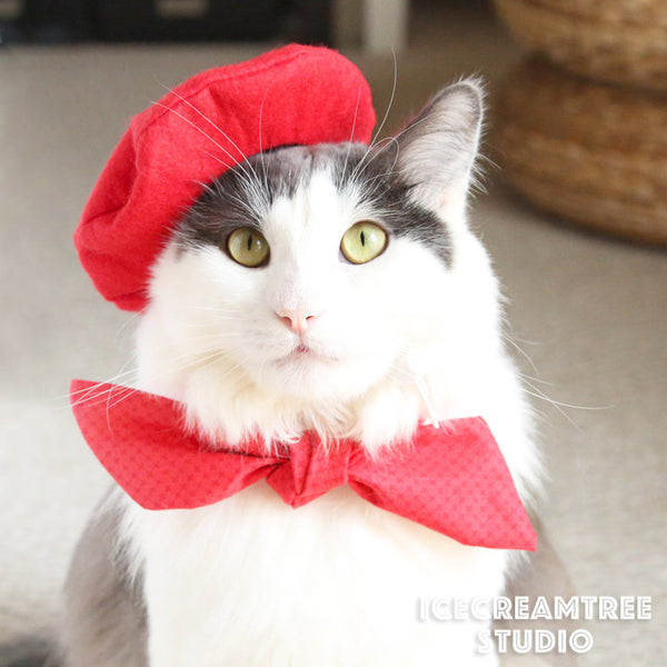 Dog Cat Mom and Me Beret Hats - Matching Beret Sets