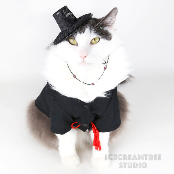 Black Saja Hanbok Outfit Set - Pet Clothing