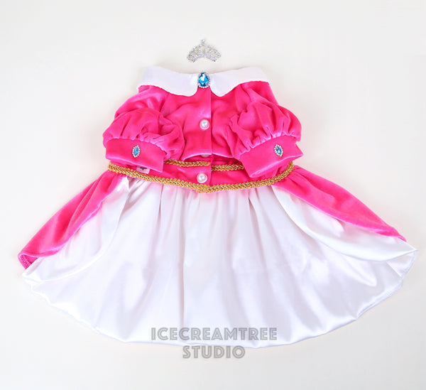 Princess Peach Inspired Outfit Set - Pet Clothing