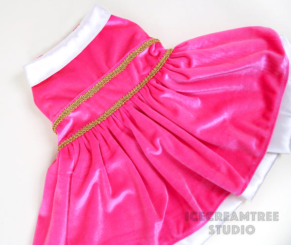 Princess Peach Inspired Outfit Set - Pet Clothing