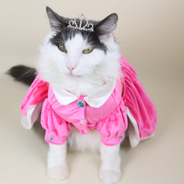Princess Peach Inspired Outfit Set - Pet Clothing