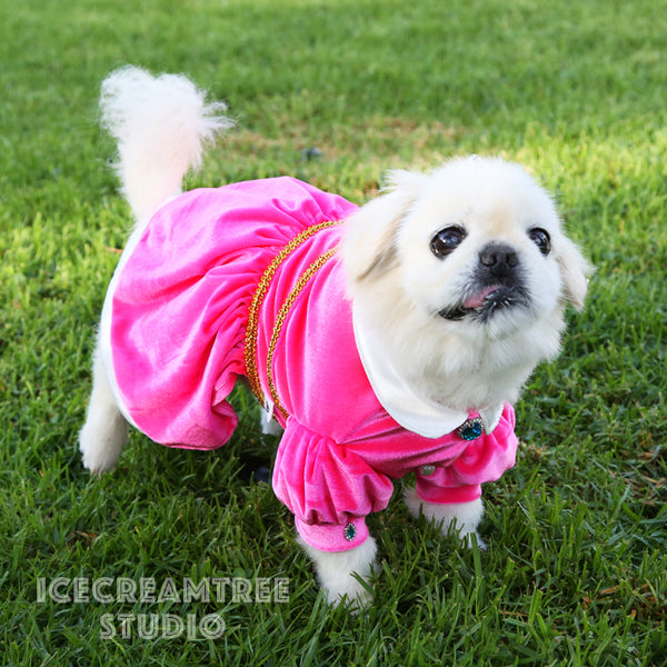 Princess Peach Inspired Outfit Set - Pet Clothing
