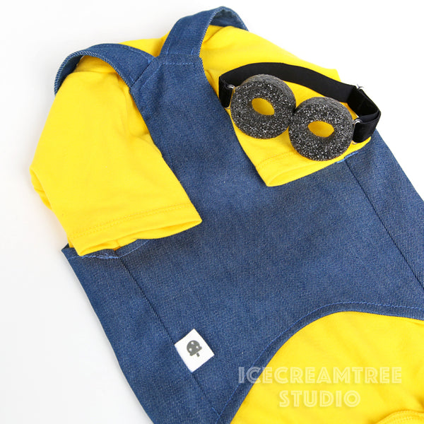 Denim Overalls Outfit Set - Pet Clothing