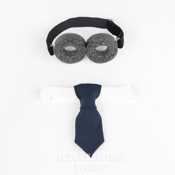 Agent Navy Suit Outfit Set - Pet Clothing