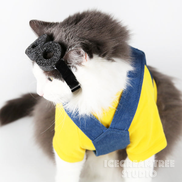 Denim Overalls Outfit Set - Pet Clothing