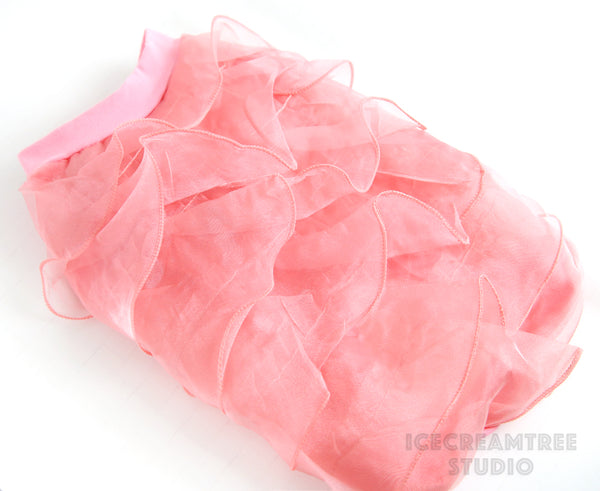 Pink Mermaid Top Dress Outfit Set - Pet Clothing