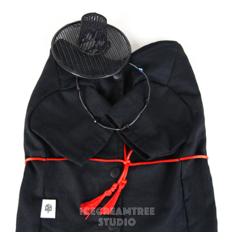 Black Saja Hanbok Outfit Set - Pet Clothing