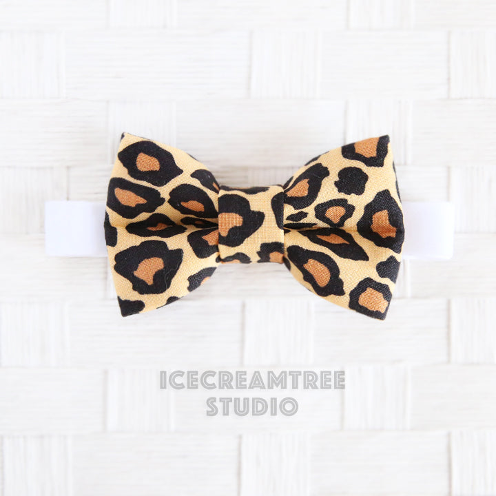 Beige Leopard Bow Tie - Pet Bow Tie